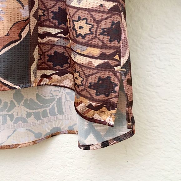 CHICO’S Tribal Ethic Hi Lo 3/4 Sleeve Pullover Top - Picture 3 of 7